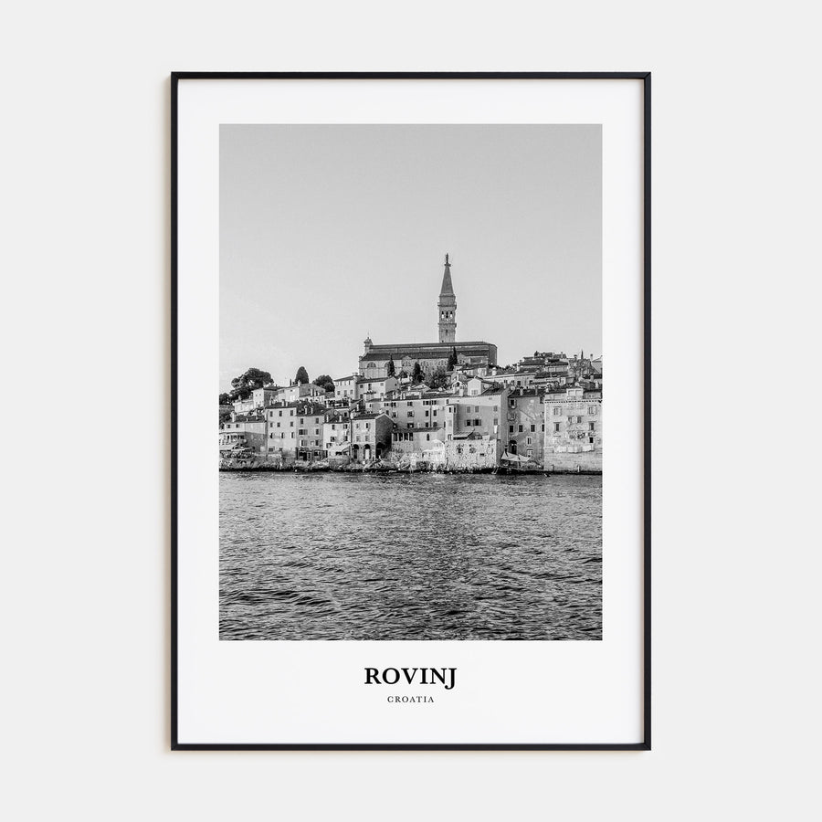 Rovinj Portrait B&W Poster