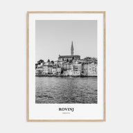 Rovinj Portrait B&W Poster