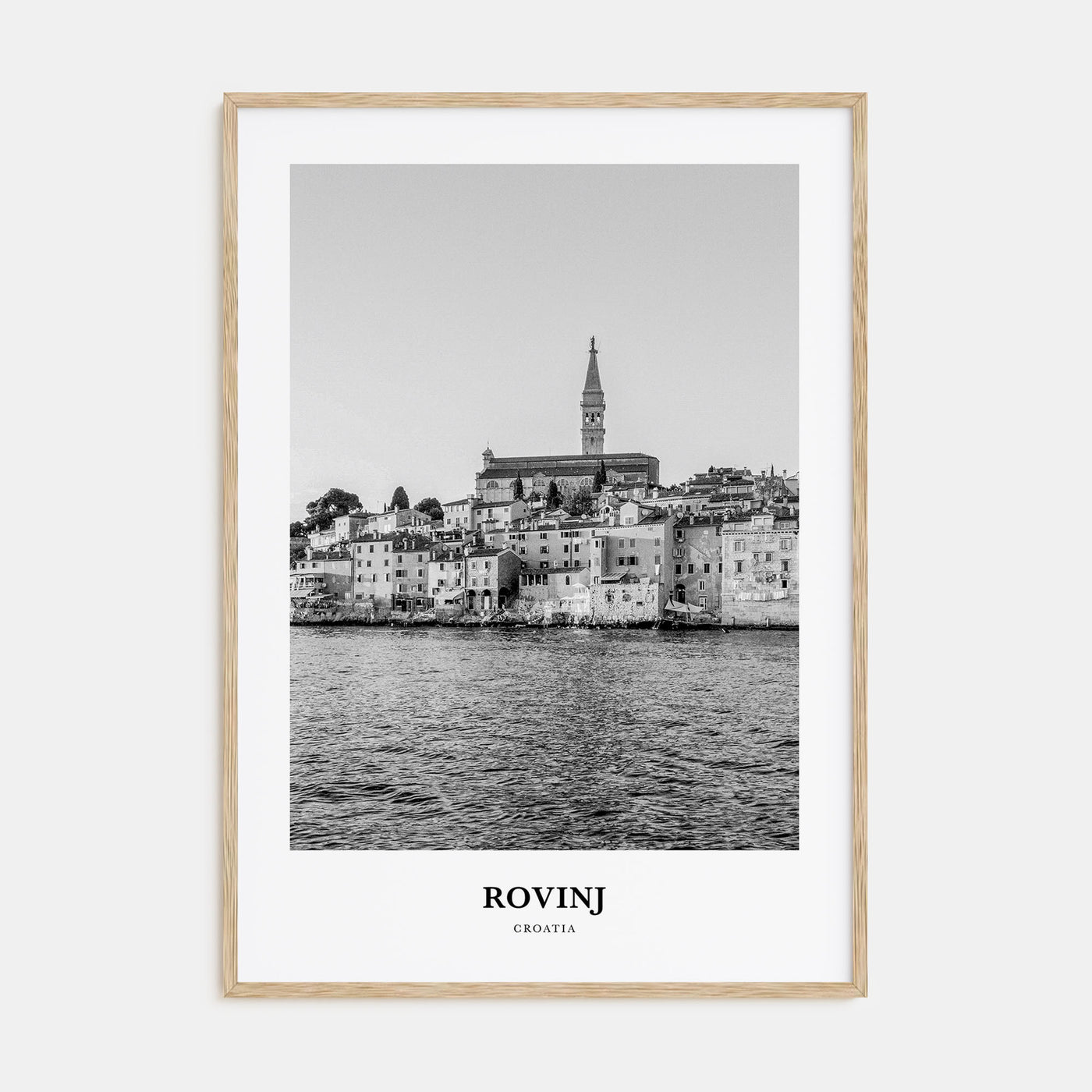 Rovinj Portrait B&W Poster