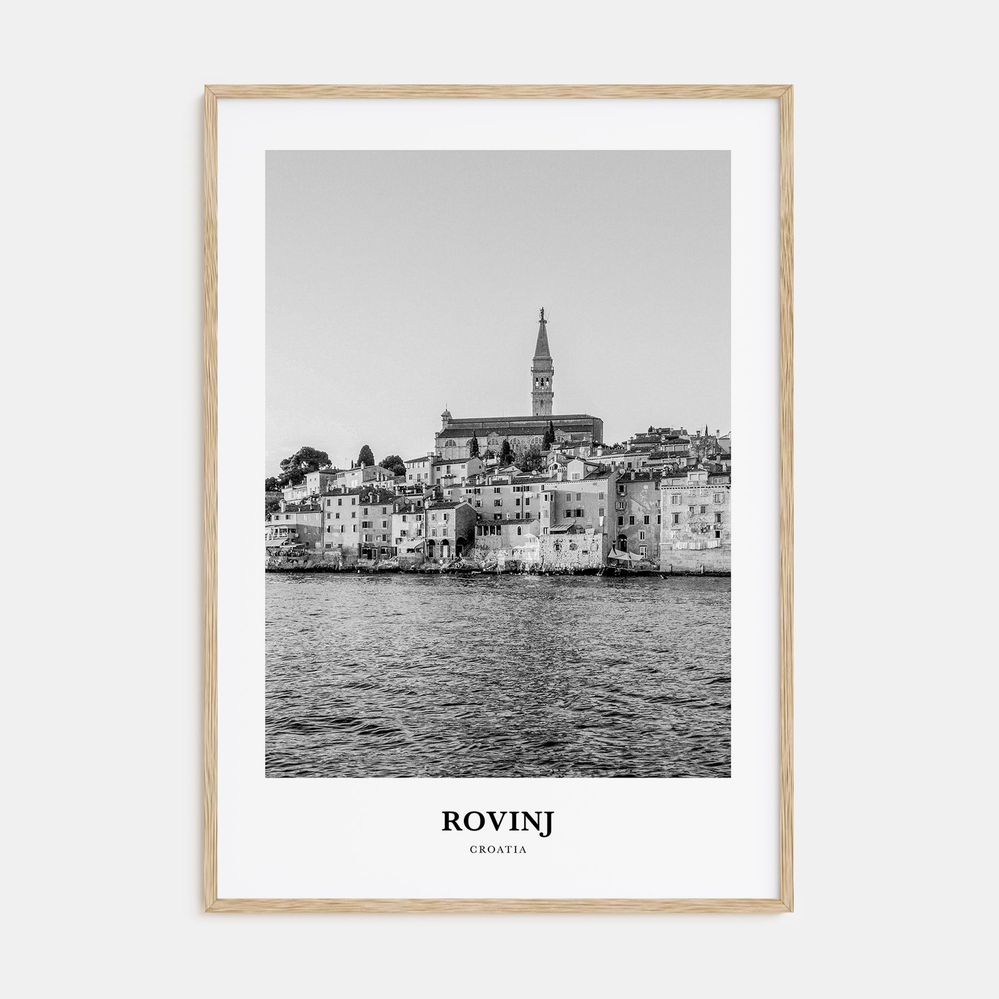 Rovinj Portrait B&W Poster