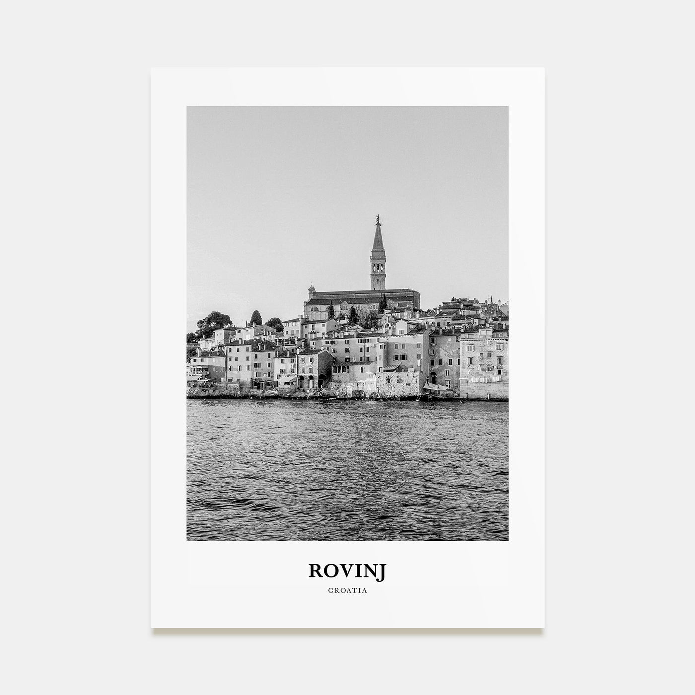 Rovinj Portrait B&W Poster