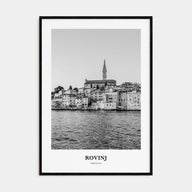 Rovinj Portrait B&W Poster