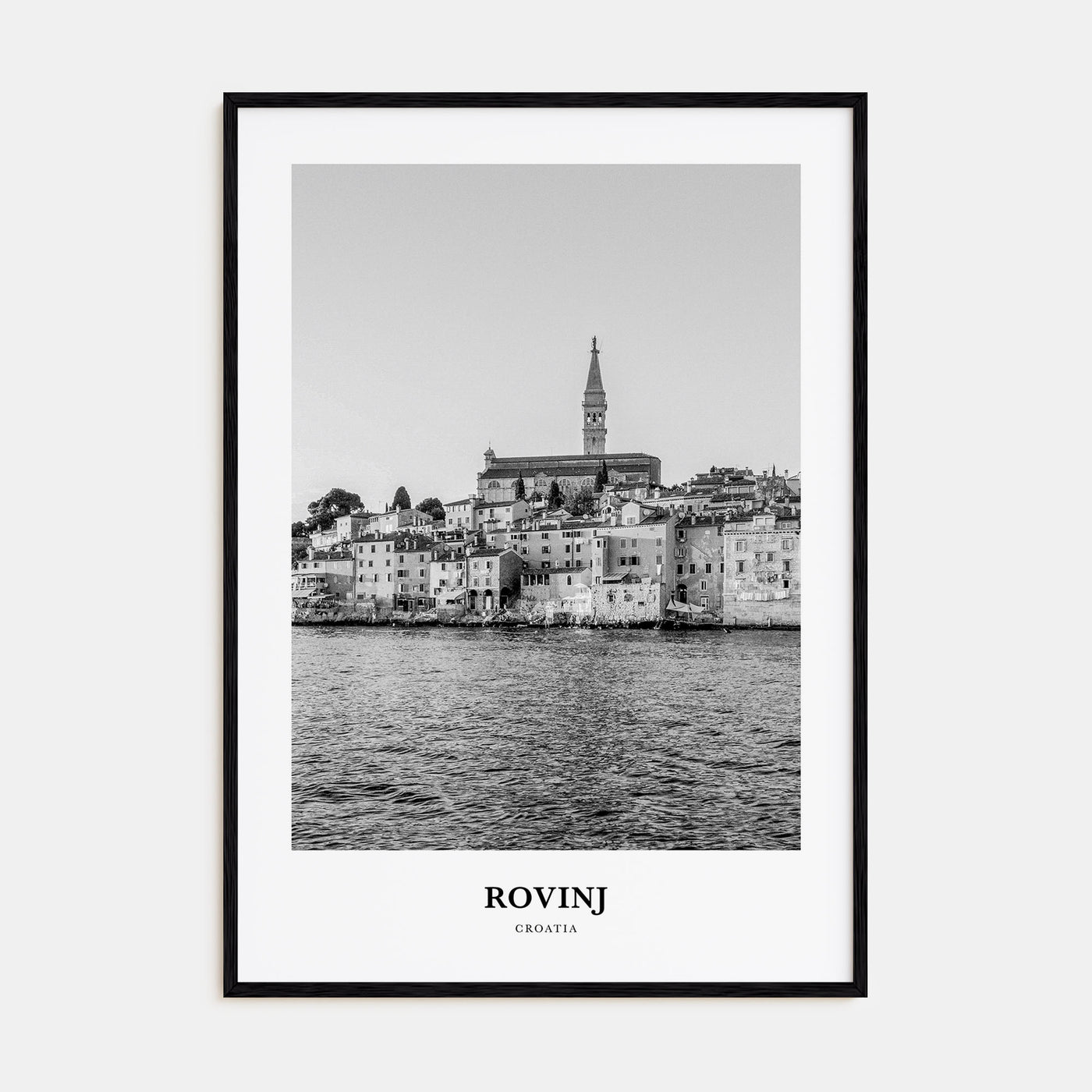 Rovinj Portrait B&W Poster