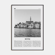 Rovinj Travel B&W Poster