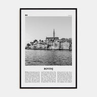 Rovinj Travel B&W Poster