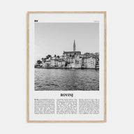 Rovinj Travel B&W Poster