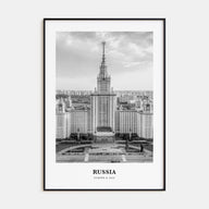 Russia Portrait B&W Poster