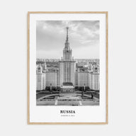 Russia Portrait B&W Poster