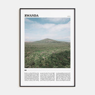 Rwanda Travel Color Poster