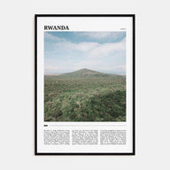 Rwanda Travel Color Poster