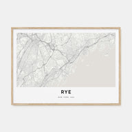 Rye Map Landscape Poster