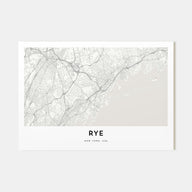 Rye Map Landscape Poster