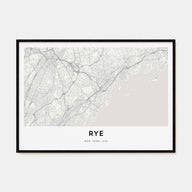 Rye Map Landscape Poster
