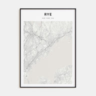 Rye Map Portrait Poster