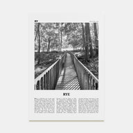Rye Travel B&W Poster