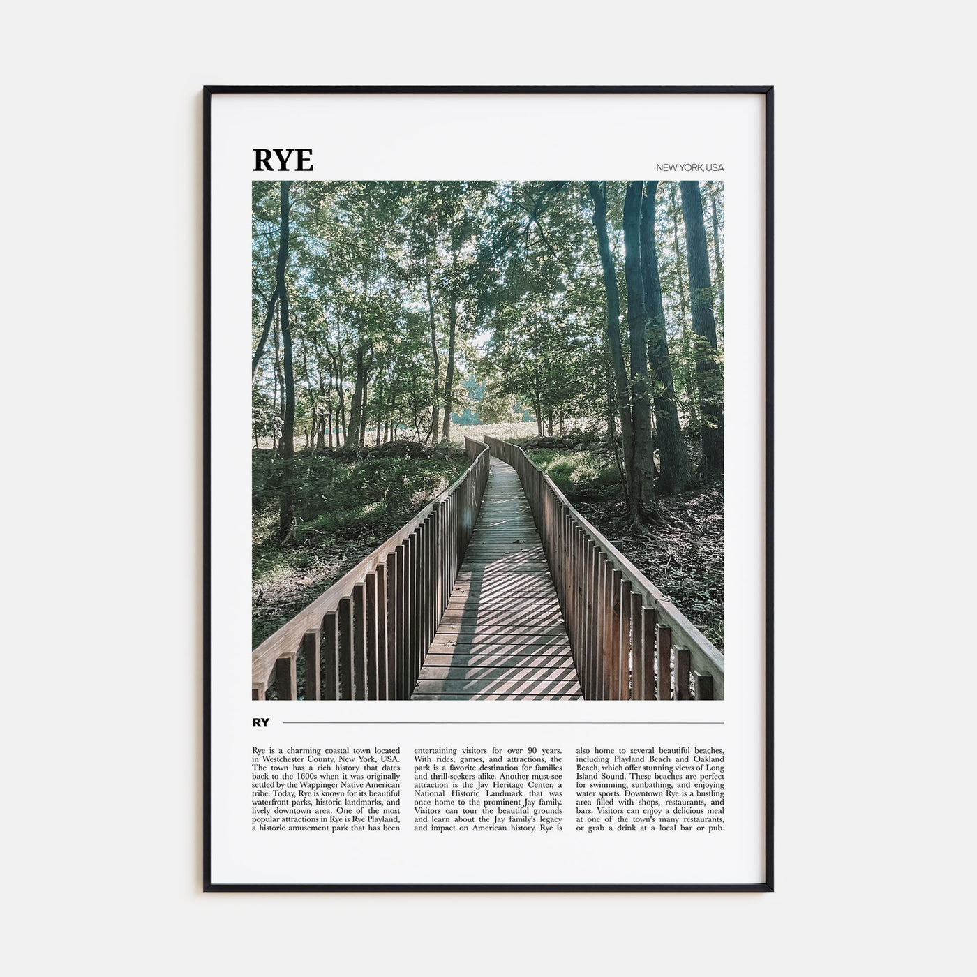 Rye Travel Color Poster