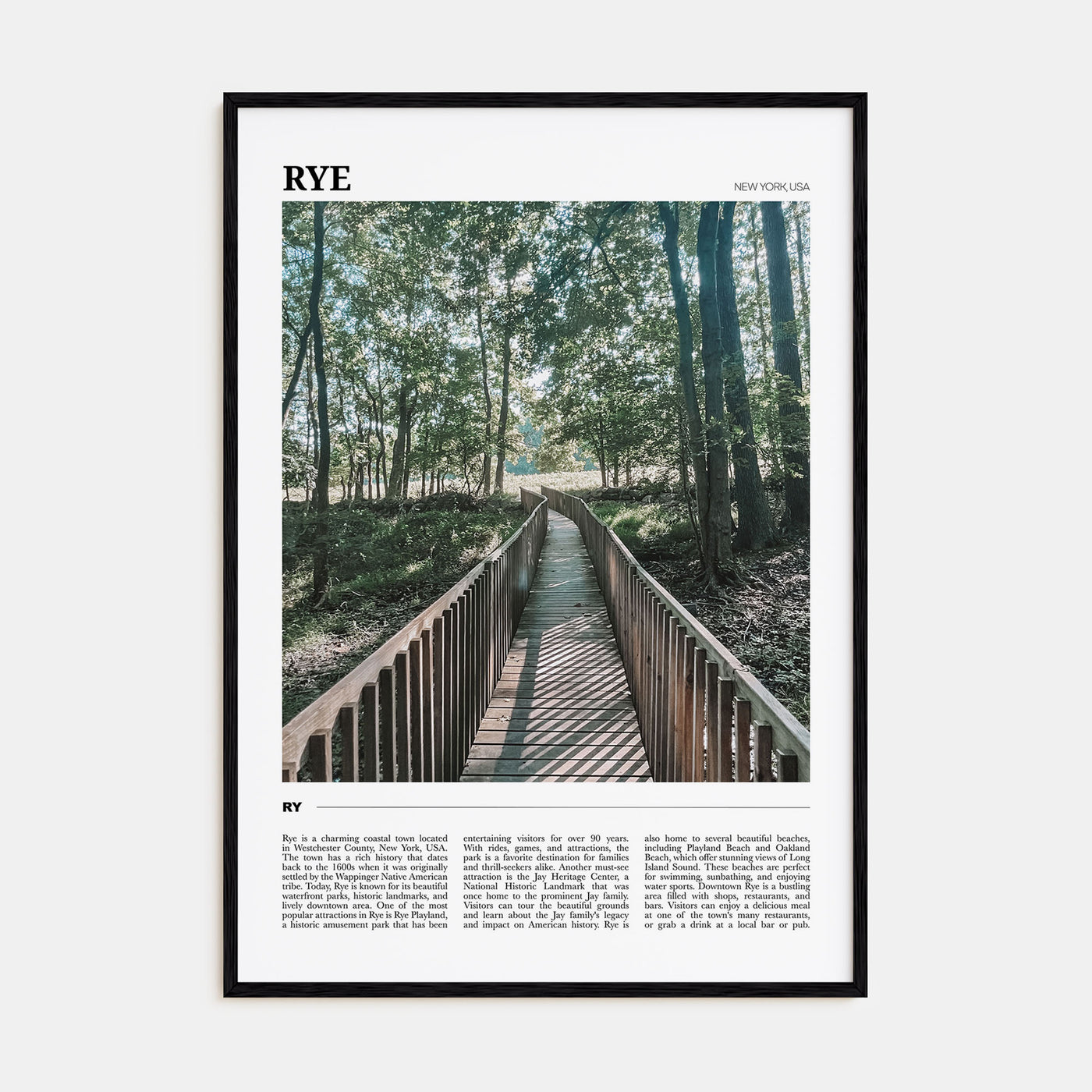 Rye Travel Color Poster