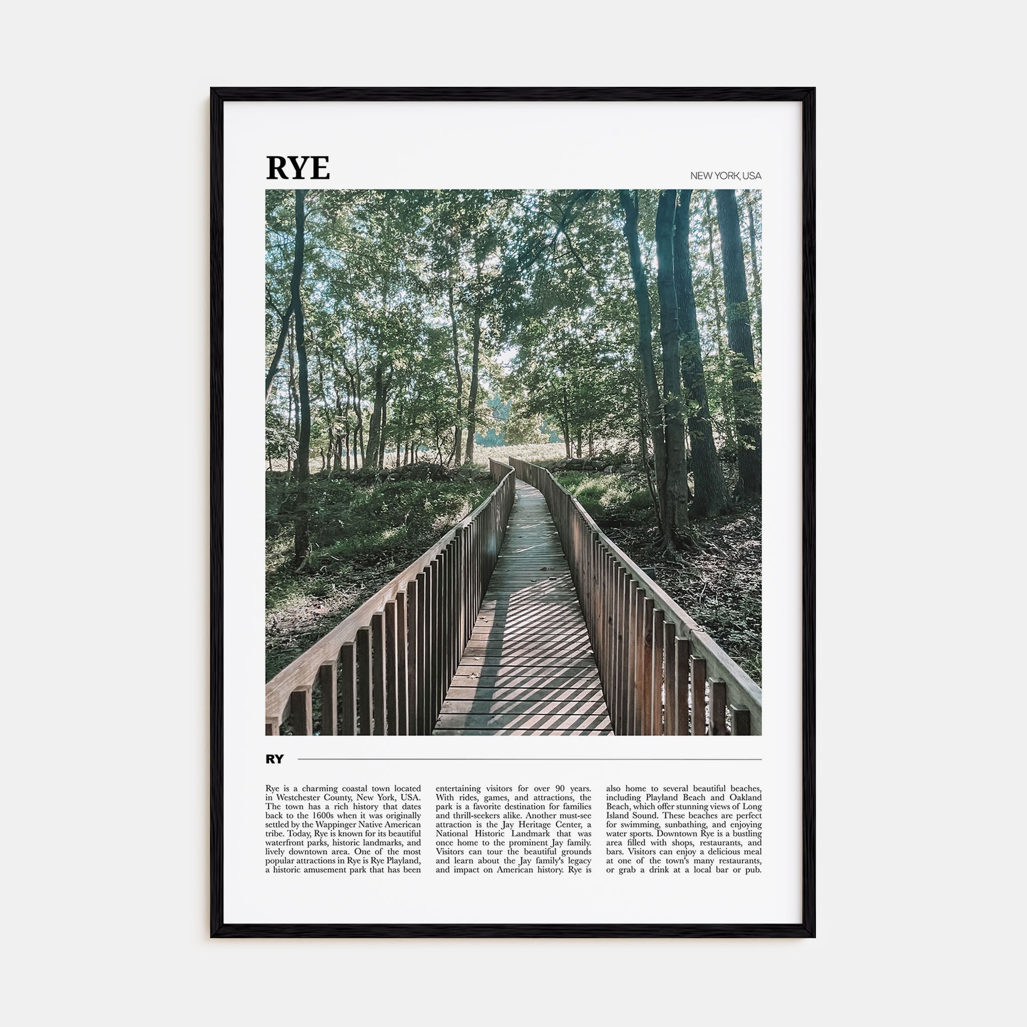 Rye Travel Color Poster