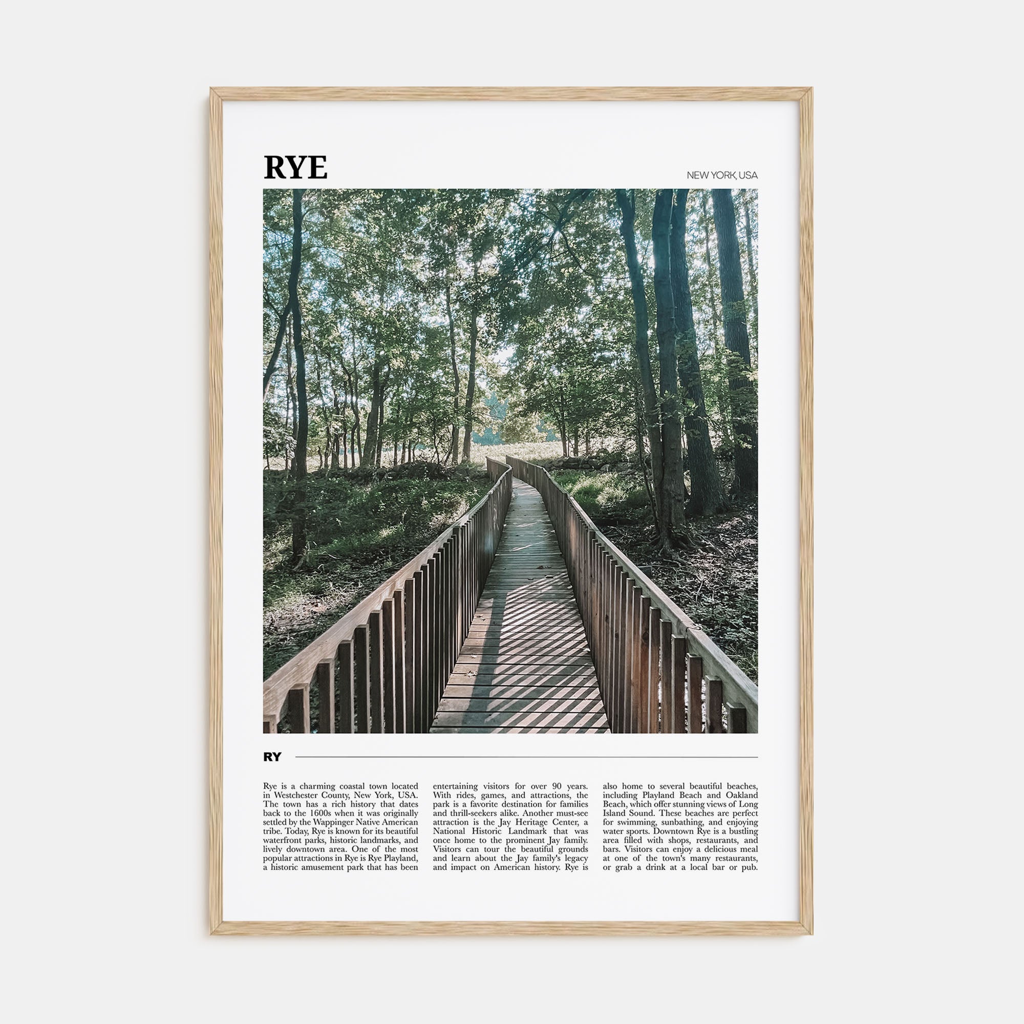 Rye Travel Color Poster