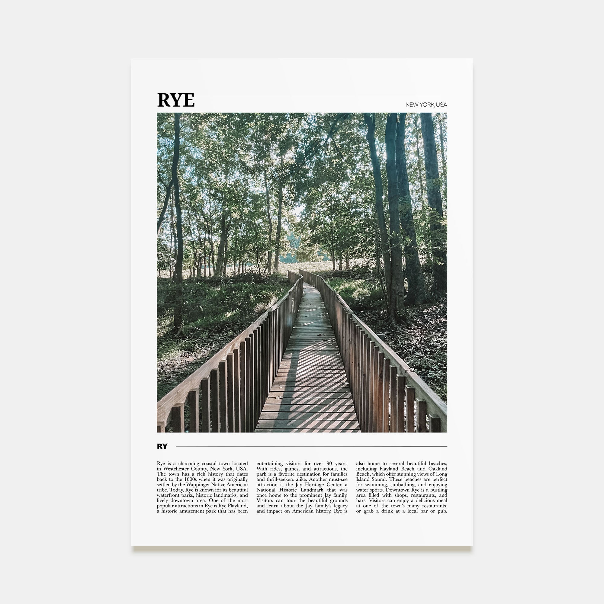 Rye Travel Color Poster