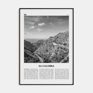 Sa Calobra Travel B&W Poster