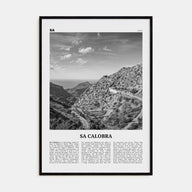 Sa Calobra Travel B&W Poster