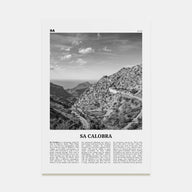 Sa Calobra Travel B&W Poster