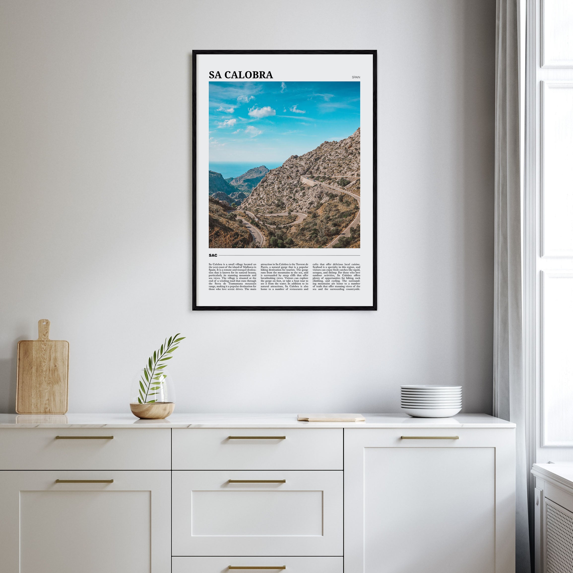 Sa Calobra Travel Color Poster