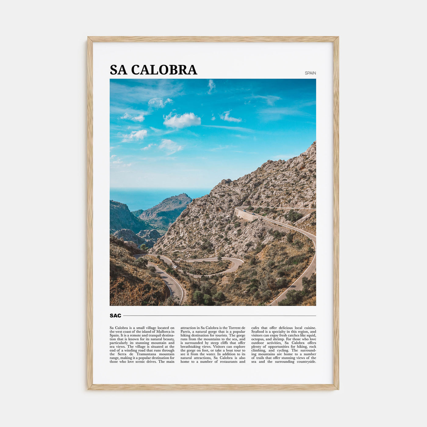 Sa Calobra Travel Color Poster