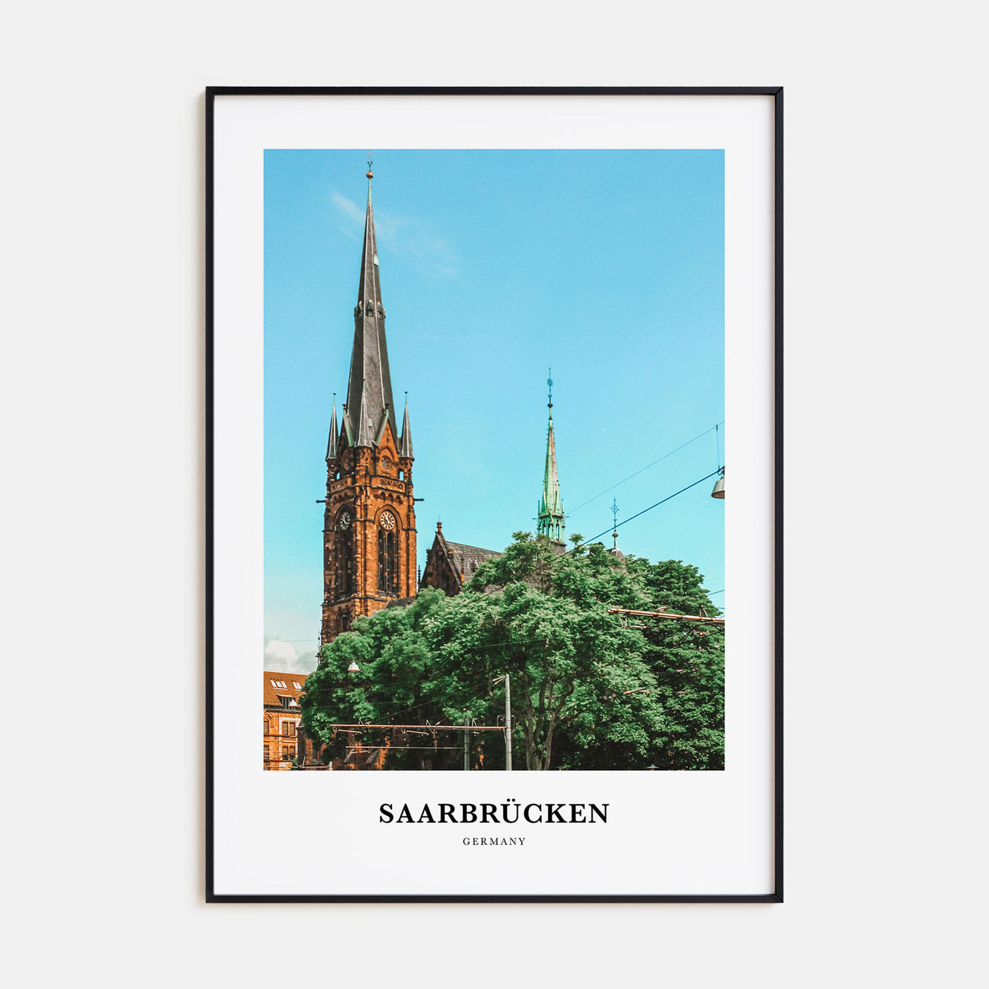 Saarbrücken Portrait Color Poster