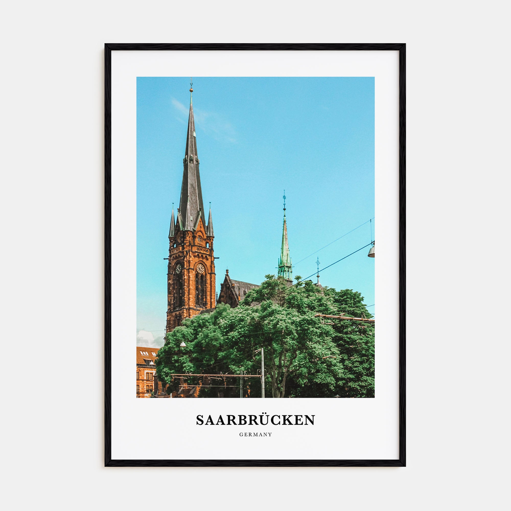 Saarbrücken Portrait Color Poster
