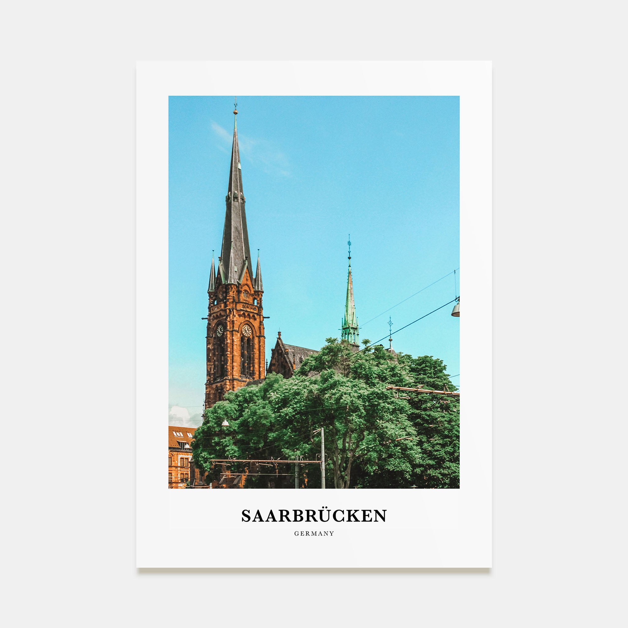 Saarbrücken Portrait Color Poster