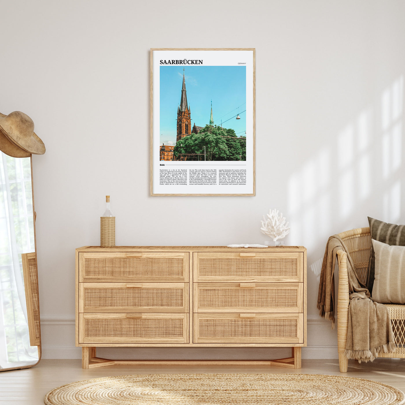 Saarbrücken Travel Color Poster