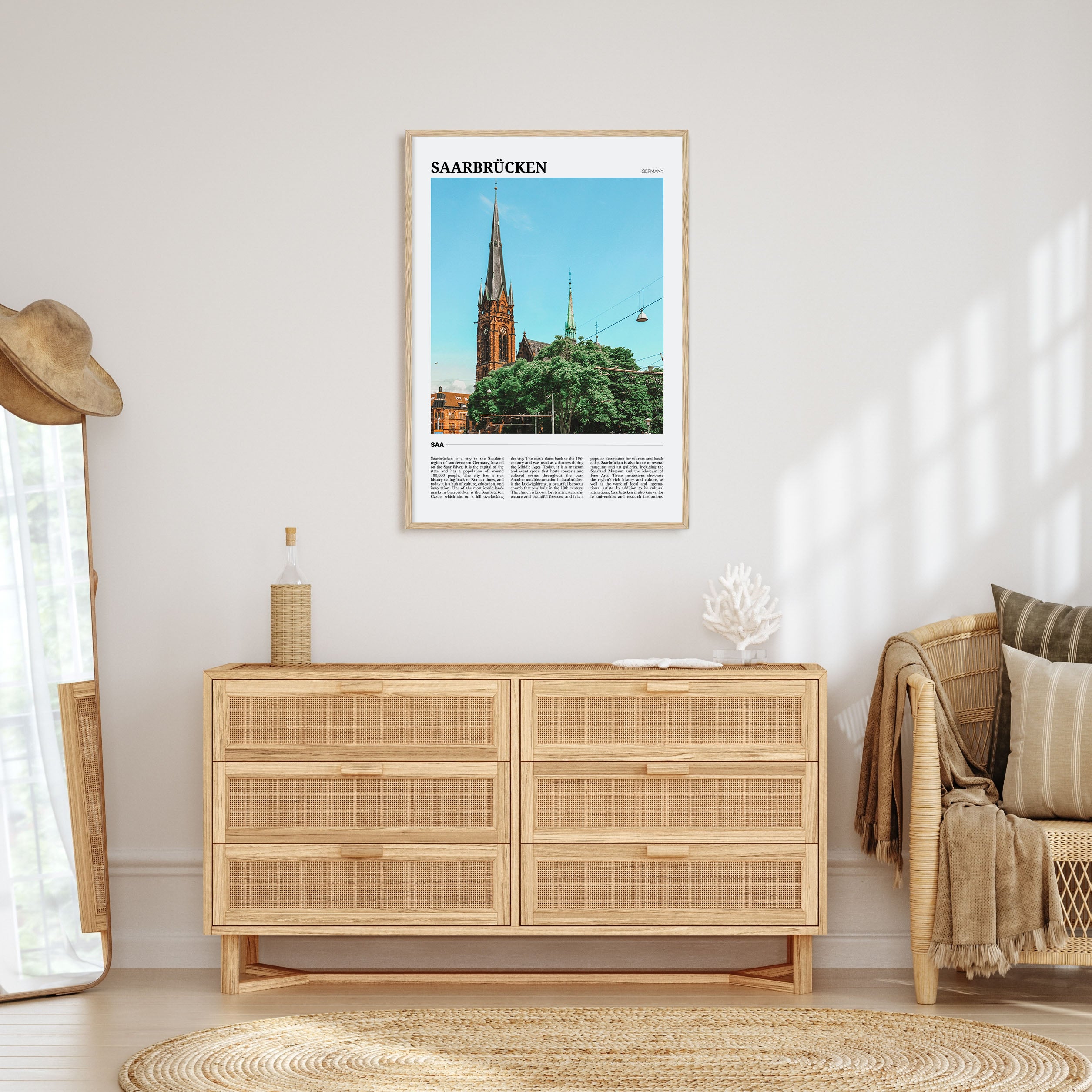 Saarbrücken Travel Color Poster