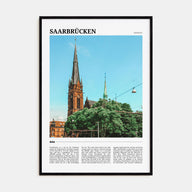 Saarbrücken Travel Color Poster