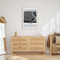 Saarland Travel B&W Poster