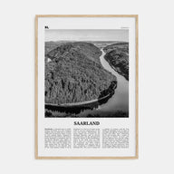 Saarland Travel B&W Poster