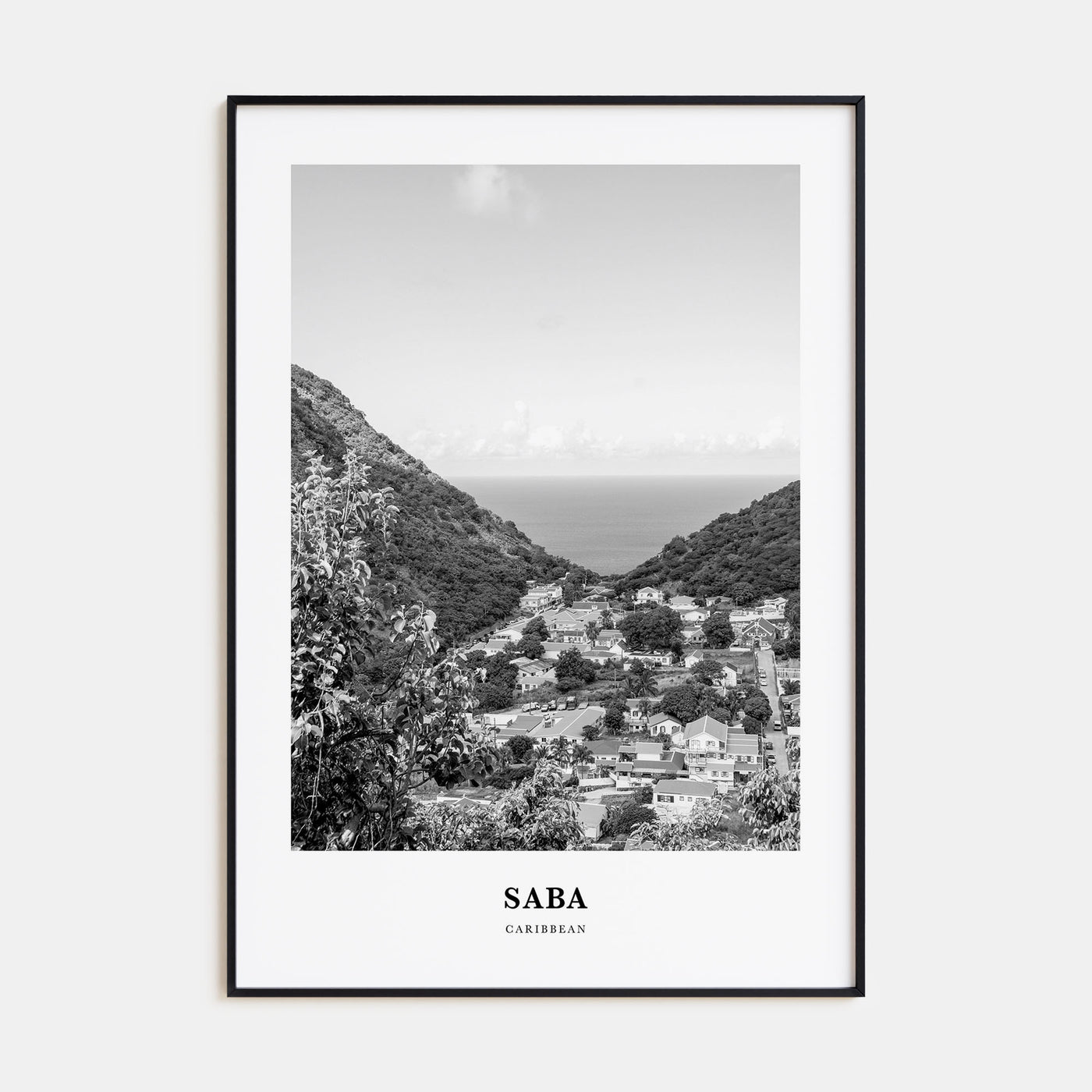 Saba Portrait B&W Poster