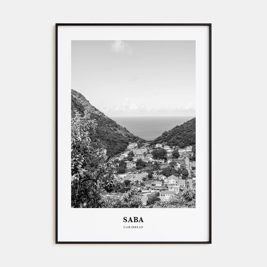 Saba Portrait B&W Poster