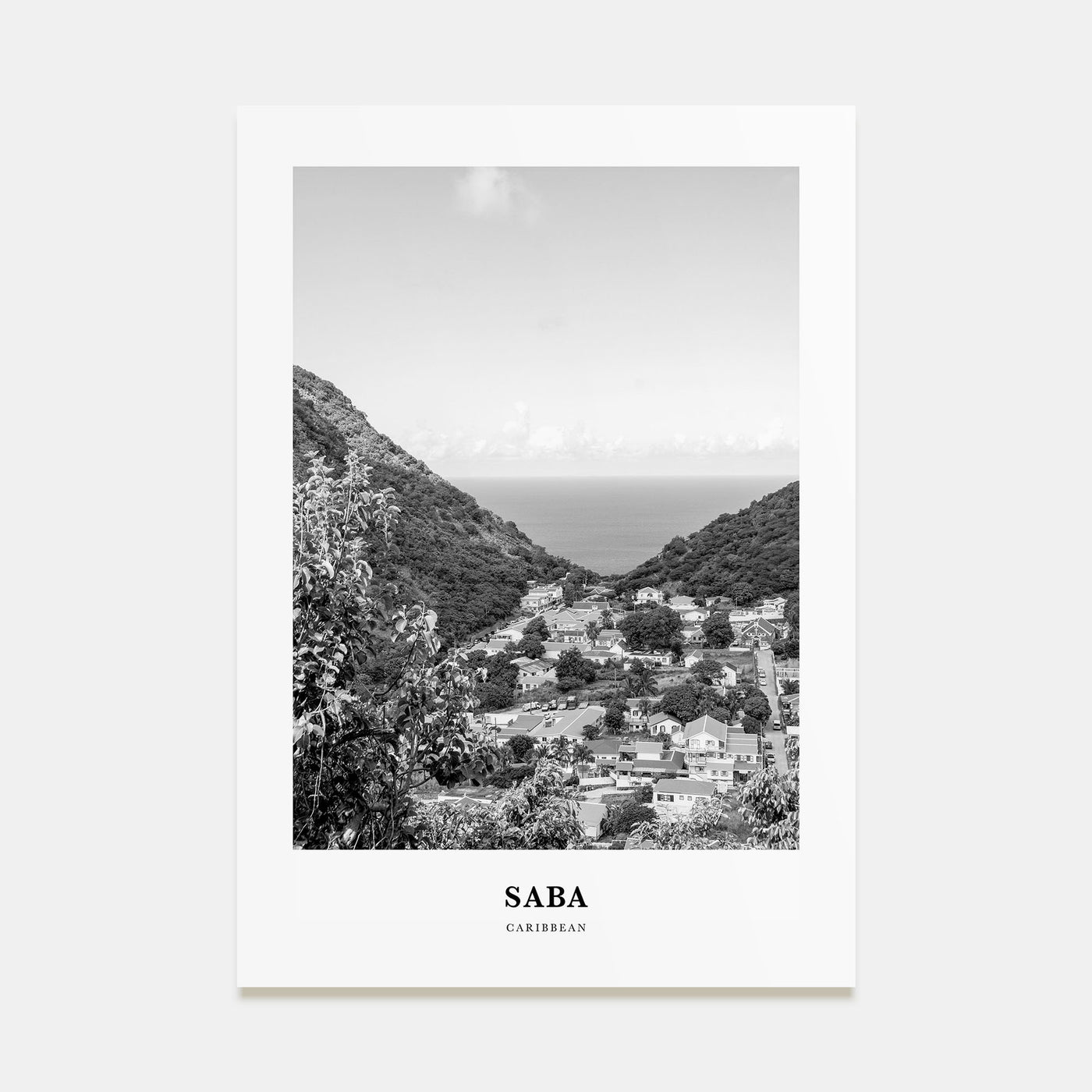 Saba Portrait B&W Poster