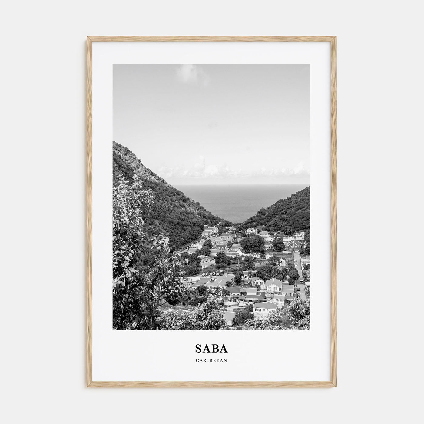 Saba Portrait B&W Poster