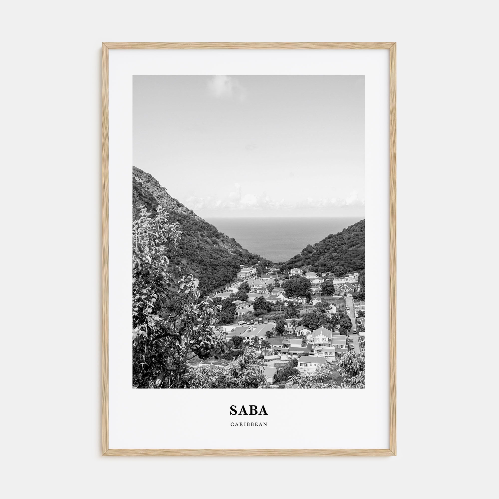 Saba Portrait B&W Poster
