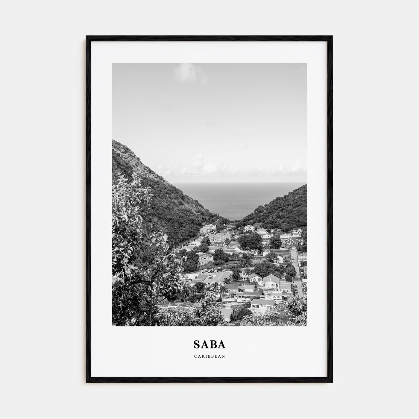 Saba Portrait B&W Poster