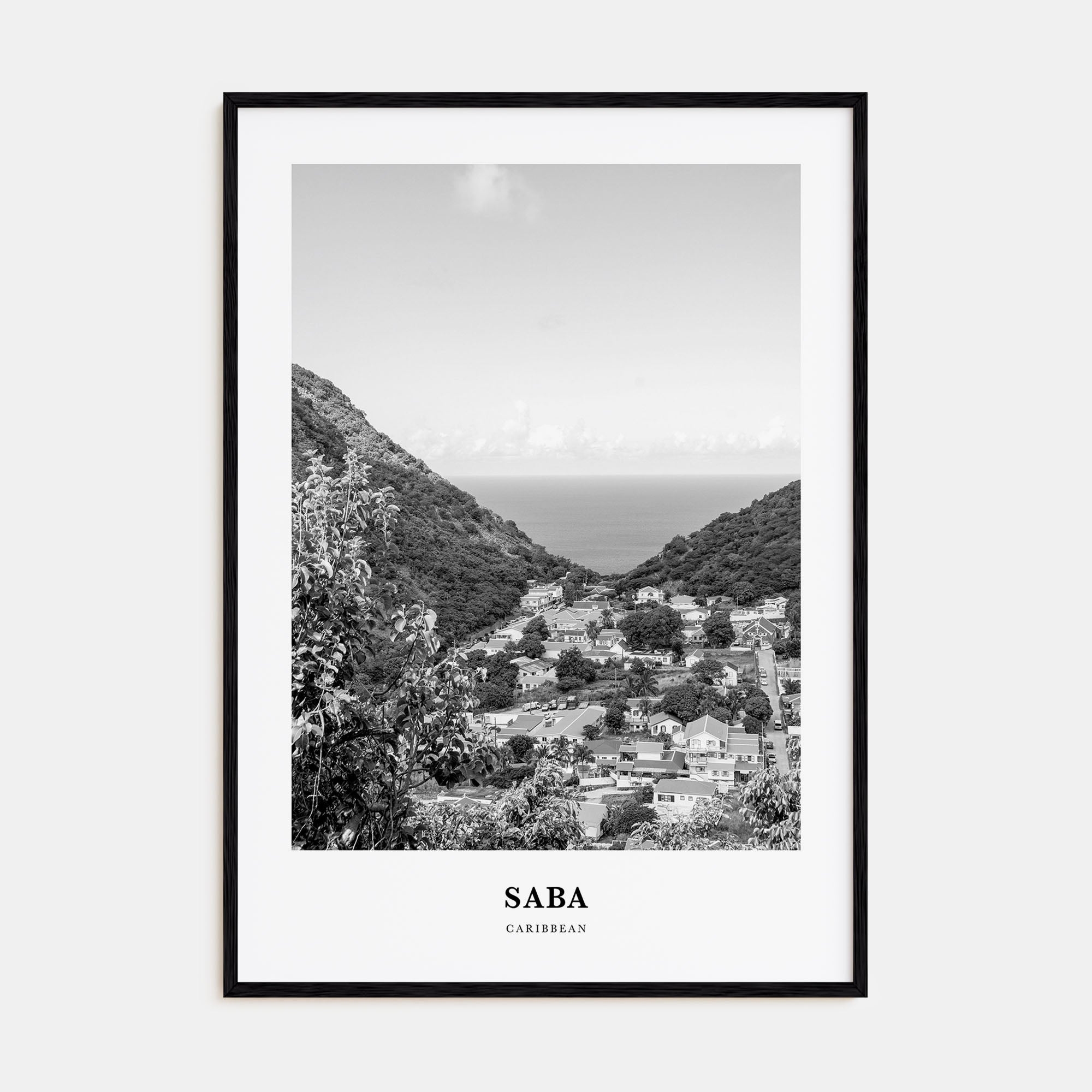 Saba Portrait B&W Poster