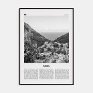 Saba Travel B&W Poster
