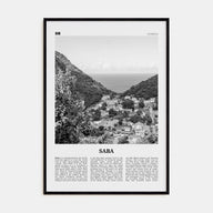 Saba Travel B&W Poster