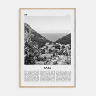 Saba Travel B&W Poster