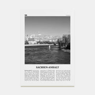 Sachsen-Anhalt Travel B&W Poster
