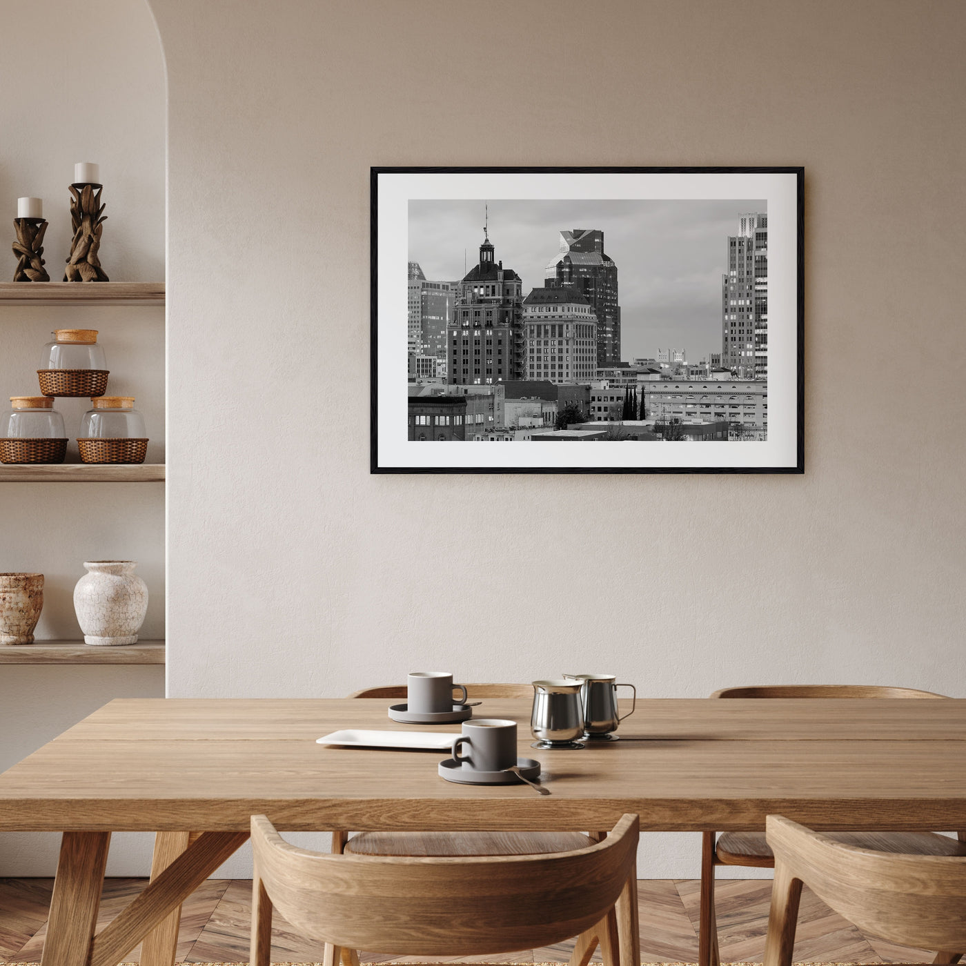 Sacramento Landscape B&W Poster