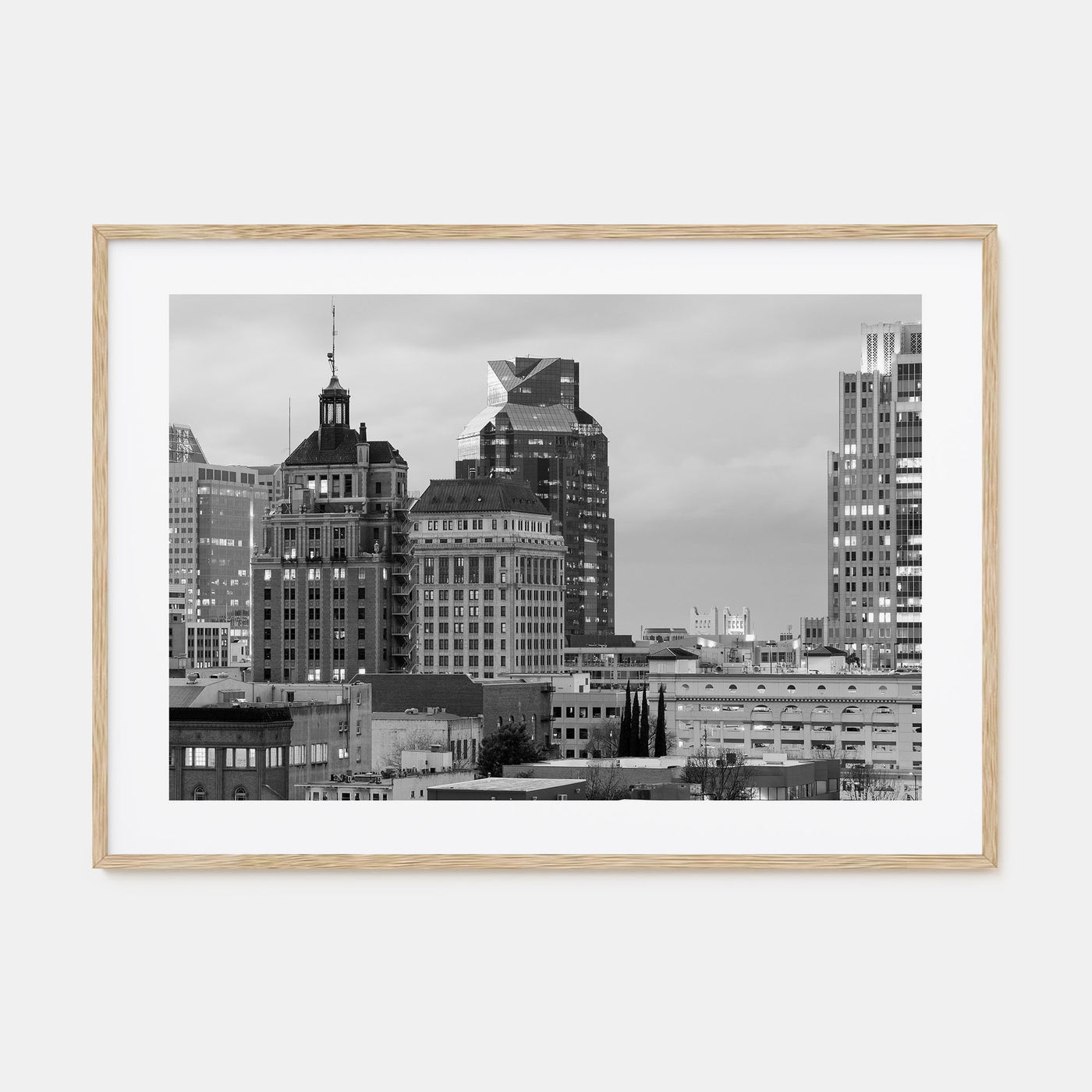 Sacramento Landscape B&W Poster